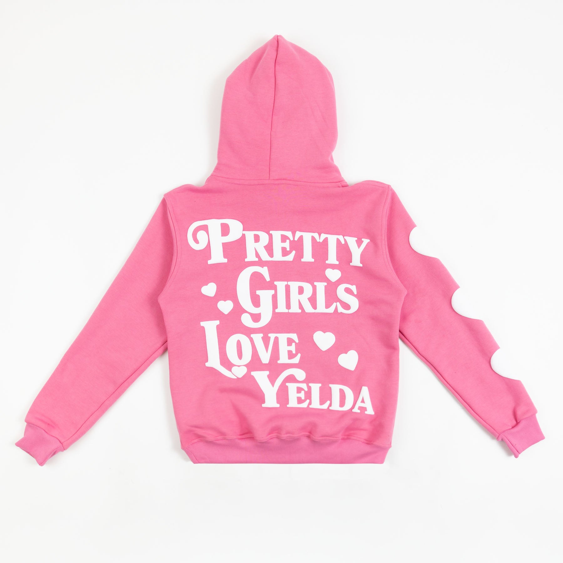 Pretty Girls Love Yelda Pink Hoodie – YELDACLOSET